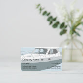 Nautische boot thema Visitekaartjes (Staand voorkant)