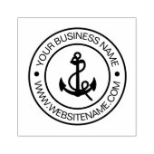 Nautische boot verankeren Uw Business Text Custom Rubberstempel (Afrduk)
