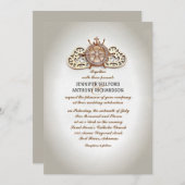 nautische boot wiel en liefde harten bruiloft uit  kaart (Voorkant / Achterkant)