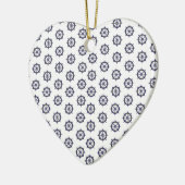 Nautische bootkapitein zeilers anker keramisch ornament (Links)