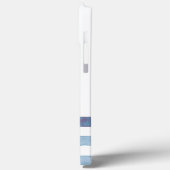Nautische bootnaam, anker bloemen strepen Case-Mate iPhone case (Achterkant / Links)