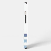 Nautische bootnaam, Anker Dolfijn Strepen iPhone Hoesje (Linkerkant)