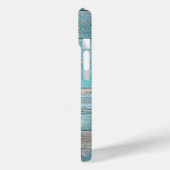 Nautische Bootnaam Anker Rustiek Hout Case-Mate iPhone Case (Achterkant / Links)