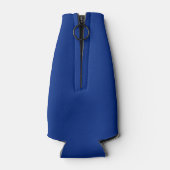 Nautische Bootnaam Anker String Lights Blauw Flesjeskoeler (Achterkant)