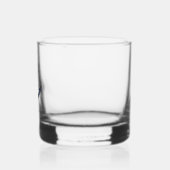 Nautische Bootnaam Marine Blauw Anker Custom Whisky Glas (Links)