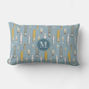 Nautische boten schepen op de rivier ELKE kleur Buitenkussen