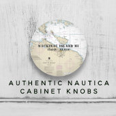 nautische bovenste Michigan breedtegraadgrafiek Keramische Knop