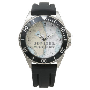 Nautische breedtegraad Lengtegraad Boater Jupiter Horloge