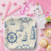 Nautische Breeze Paper Bowl Papieren Bordje (Feest)