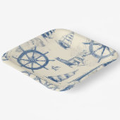 Nautische Breeze Paper Bowl Papieren Bordje (Gebogen)