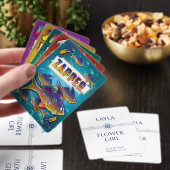 Nautische bruids feestgeschenk Bloemenmeisje Pokerkaarten (Insitu)