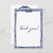 nautische bruiloft aan de kust bedankkaart (Voorkant / Achterkant)