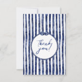 nautische bruiloft aan de kust bedankkaart (Voorkant)