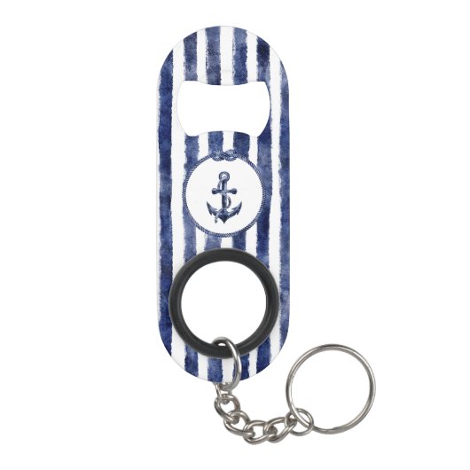 nautische bruiloft aan de kust mini flessenopener (Achterkant)