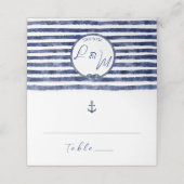 nautische bruiloft aan de kust plaatskaartje (Buitenkant ongevouwen)