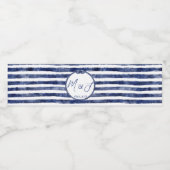 nautische bruiloft aan de kust waterfles etiket (Enkel label)