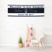 Nautische Bruiloft Banner - 2.5' x 8' (Insitu)