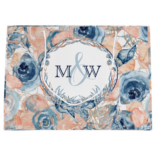 Nautische bruiloft Beach Seashell Rozen Groot Cadeauzakje (Voorkant)