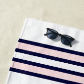 nautische bruiloft bloemanker roze marine bruiden  strandlaken (In situ)