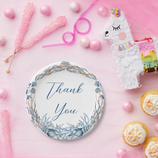 nautische bruiloft bloemanker roze marine welkom papieren bordje (Feest)