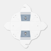 nautische bruiloft bloemanker stoffig blauw wit bedankdoosjes (Uitgevouwen)