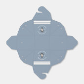 nautische bruiloft bloemanker stoffig blauw wit bedankdoosjes (Uitgevouwen)