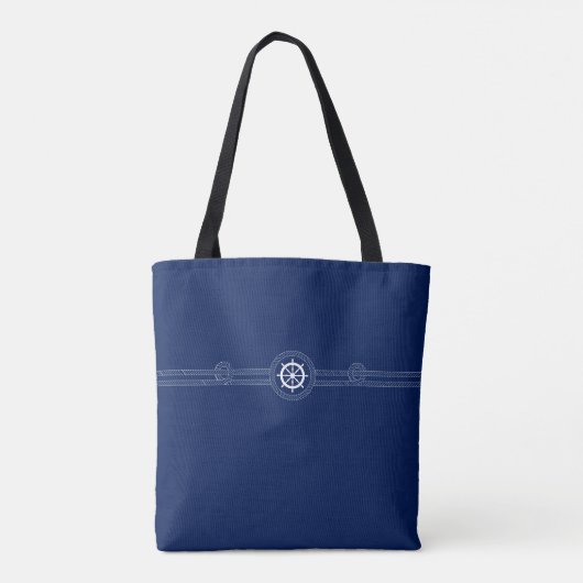 Nautische bruiloft bruids partij Moeder van de bru Tote Bag (Achterkant)