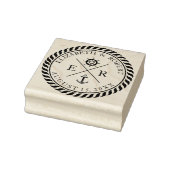 Nautische bruiloft douche 1 rubberstempel (Stempel)