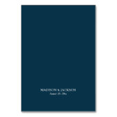 Nautische bruiloft eenvoudig kaart (Achterkant)