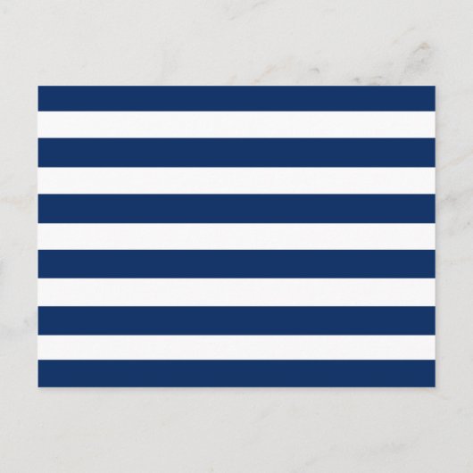 Nautische bruiloft Floral Details Blue Insert Kaar Briefkaart (Achterkant)