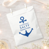 Nautische bruiloft op een boot bij het Zee Zoute S Bedankzakje (Geknipt)