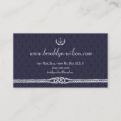 Nautische Bruiloft Planner Visitekaartjes (Achterkant)