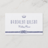 Nautische Bruiloft Planner Visitekaartjes (Voorkant)