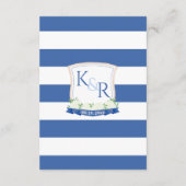 Nautische bruiloft QR Code Details Informatiekaartje (Achterkant)