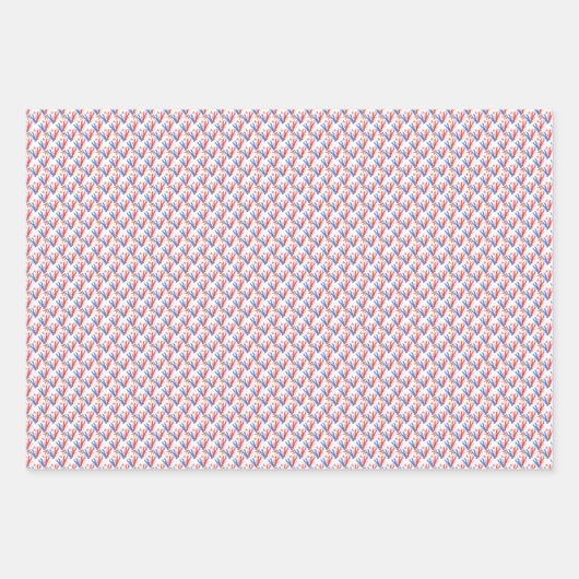 nautische bruiloft rode blauwe kreeft inpakpapier vel (Voorkant)