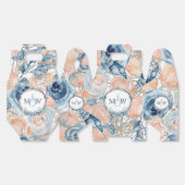 Nautische bruiloft Strand Seashell Bloemen Bedankdoosjes (Ongevouwen)