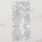 Nautische bruiloft strand Waterverf zilvergrijs Menu (Achterkant)