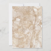 Nautische Bruiloft Strand Zee Shell Bloemen Roos L Kaart (Achterkant)