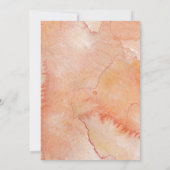 Nautische bruiloft strand Zee Shell Flowers Roos P Kaart (Achterkant)