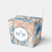 Nautische bruiloft strand zeeschelp en Roos Bedankdoosjes (Voorkant Zijde)