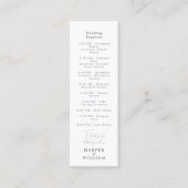 nautische bruiloft tijdlijn visitekaartje (Voorkant)