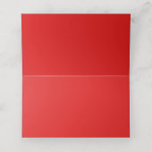 Nautische bruiloft vuurtoren strand zomer rood plaatskaartje (Binnenkant ongevouwen)