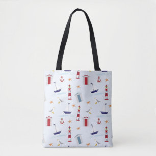 nautische Canvas tas