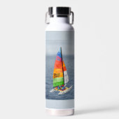Nautische Catamaran Zeilboot Oceaan Waterfles (Voorkant)