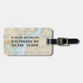  nautische Chesapeake Bay Baltimore Bagagelabel (Voorkant horizontaal)