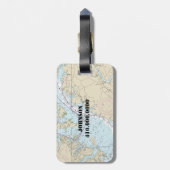 nautische Chesapeake Bay Baltimore Bagagelabel (Achterkant verticaal)