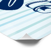 Nautische Crest Dolphins Anchor Oars Shield Coasta Perfect Poster (Hoek)