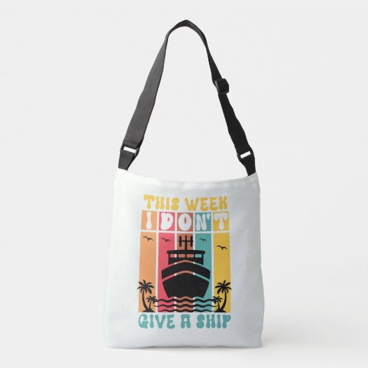 Nautische Cross Body Bag voor Cruise Lovers Crossbody Tas (Voorkant)