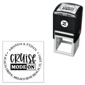 Nautische cruise op thema  zelfinktende stempel (In situ)