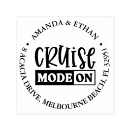 Nautische cruise op thema  zelfinktende stempel